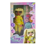 Muñeca Rainbow con accesorios pelo rubio - Tiny