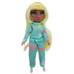 Muñeca Rainbow con accesorios pelo rubio - Tiny - Imagen 2