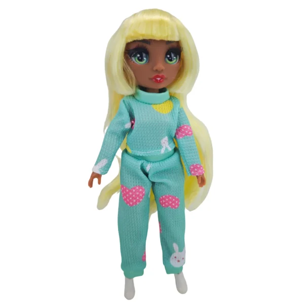 Muñeca Rainbow  con accesorios pelo rubio - Tiny - Imagen 2