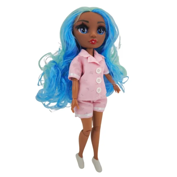 Muñeca Rainbow  con accesorios pelo azul - Tiny - Imagen 2