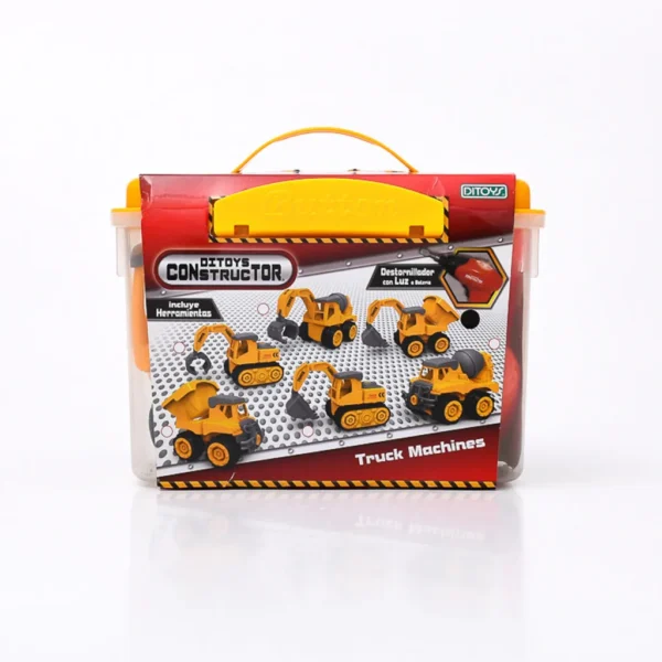 Constructor Truck Machine + Destornillador A Pila - Ditoys - Imagen 1