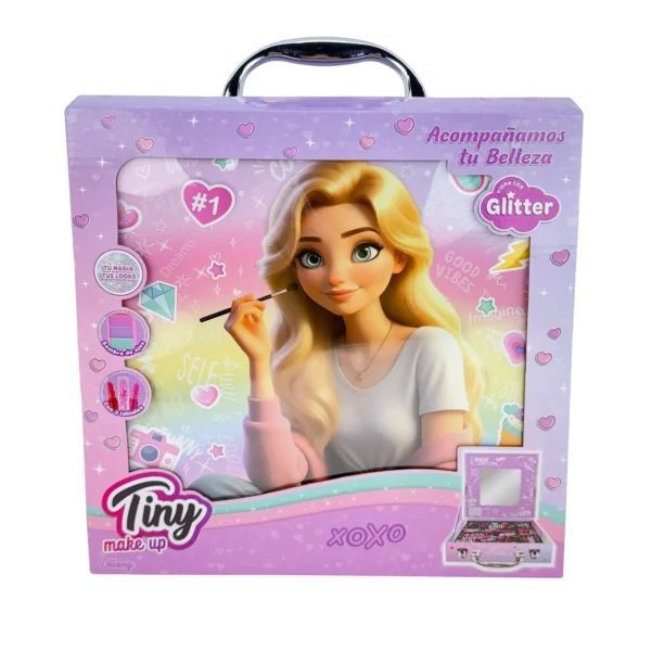 3382-76207-A_11zon Valijita de maquillaje infantil Tiny con Espejo - Imagen 1