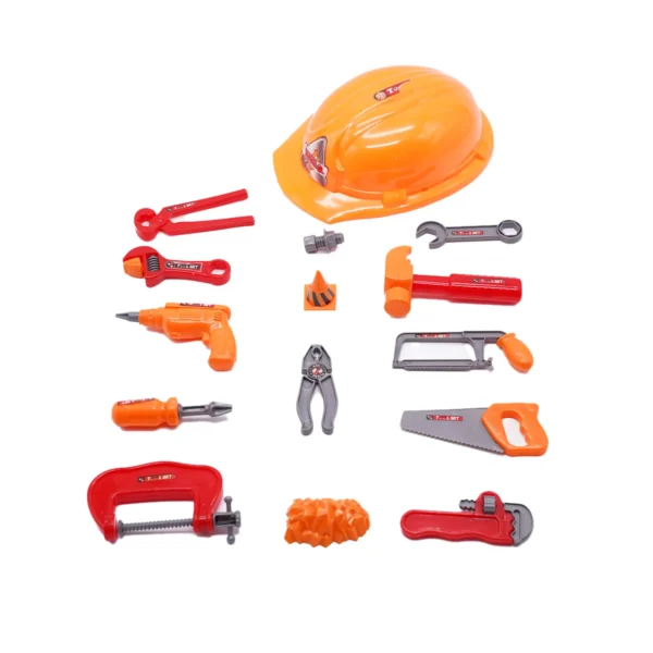 Set de herramientas de juguete con casco - Imagen 2
