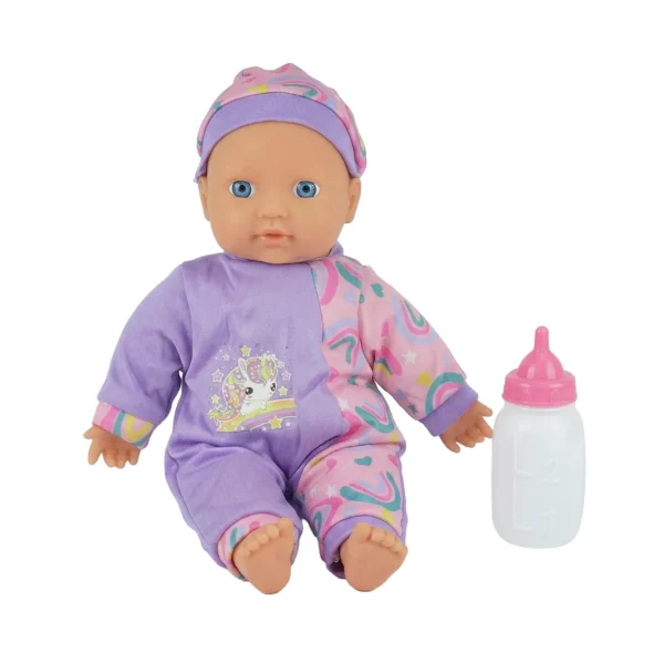 Muñeco bebote Tiny Baby Luli con Sonido y Mamadera - Imagen 3