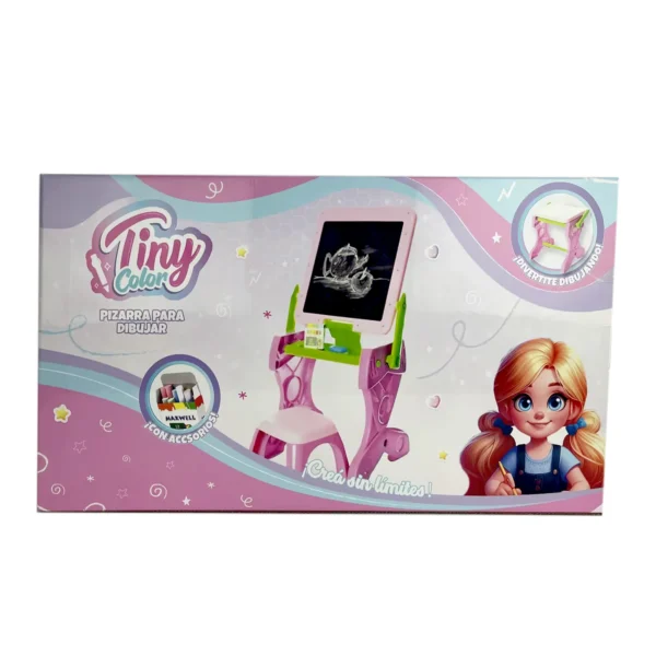 Escritorio Pizarra para dibujar Tiny Color con accesorios - Imagen 1