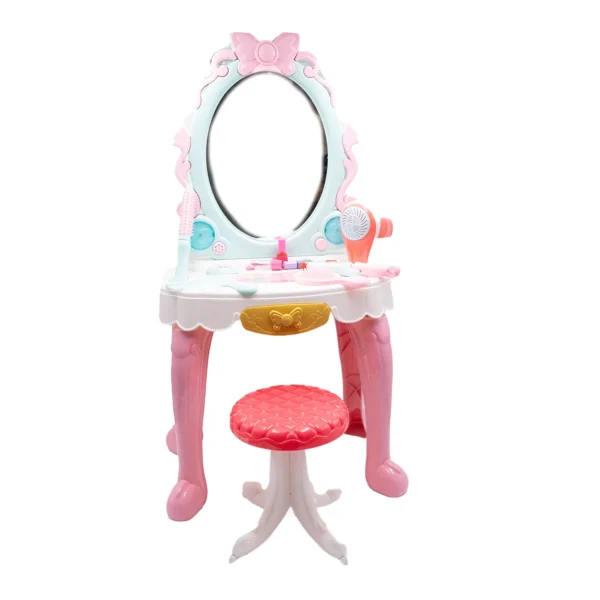 Tocador infantil de juguete con banquito y accesorios - Tiny - Imagen 2