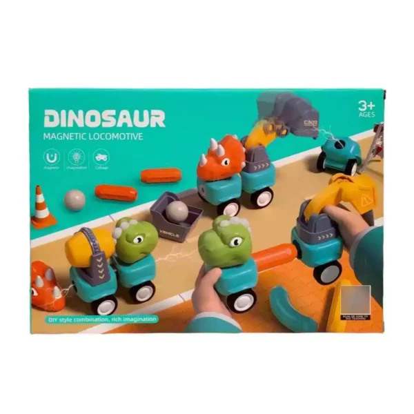 Bloques magneticos Autos y Dinos - Imagen 1
